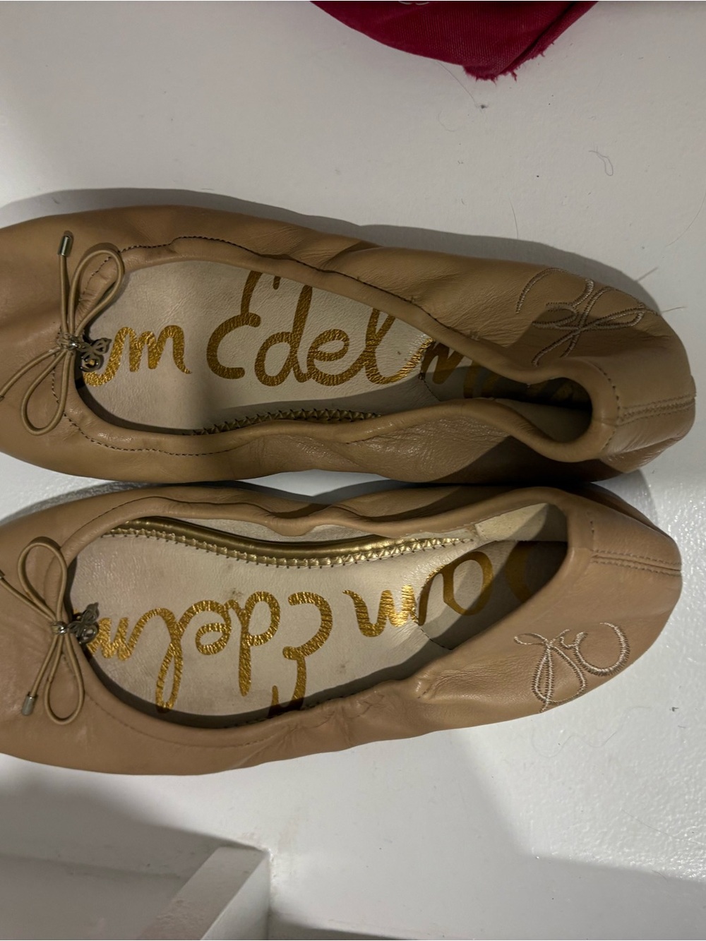 Sam Edelman Tan Leather Felicia Ballet Flats - Picture 6 of 6